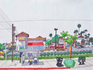 in-n-out-burger-13850-francisquito-avenue-baldwin-park-california-2016-mixed-media-on-paper-45-7-x-61-cm